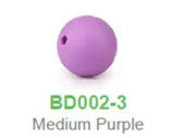 Purple Chenkai 100 шт 15 мм Силиконовые Бусины DIY Детские Жевательные зубные кольца для детей, ювелирные изделия, создание игрушек, круглые бусины BPA бесплатно - Цвет: Purple