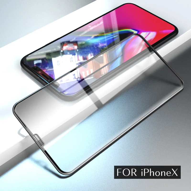 

Boomboos High end full glue 3D and 5D tempered Glass Screen Protector for iPhone x (5.8'') xs Glass Film for iphonex HD