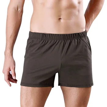 

HEFLASHOR 2019 Mens Solid Underwear Boxers Men Boxer Homme Calzoncillos Underpants Cotton Men Panties Dropshipping