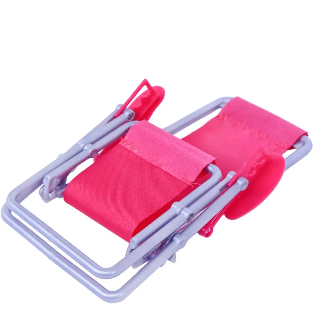 1:6 Scale Dollhouse Furniture Swim Foldable Deckchair Accessories For Barbie Doll For Blythe House Lounge Pink Rose Beach Chair 1:6 Scale Dollhouse Furniture Swim Foldable Deckchair Accessories For Barbie Doll For Blythe House Lounge Pink Rose Beach Chair
