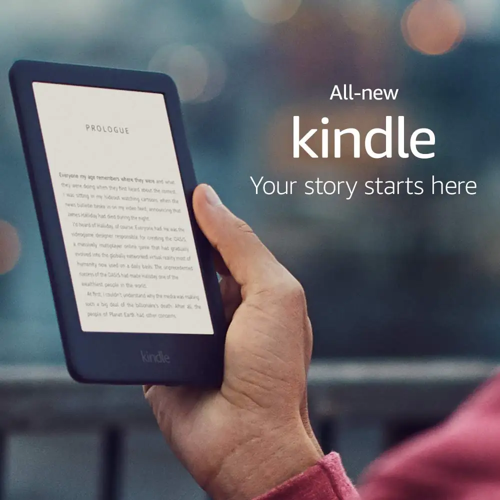  All-new Kindle Black 2019 version Now with a Built-in Front Light Wi-Fi 4GB eBook e-ink screen 6-in