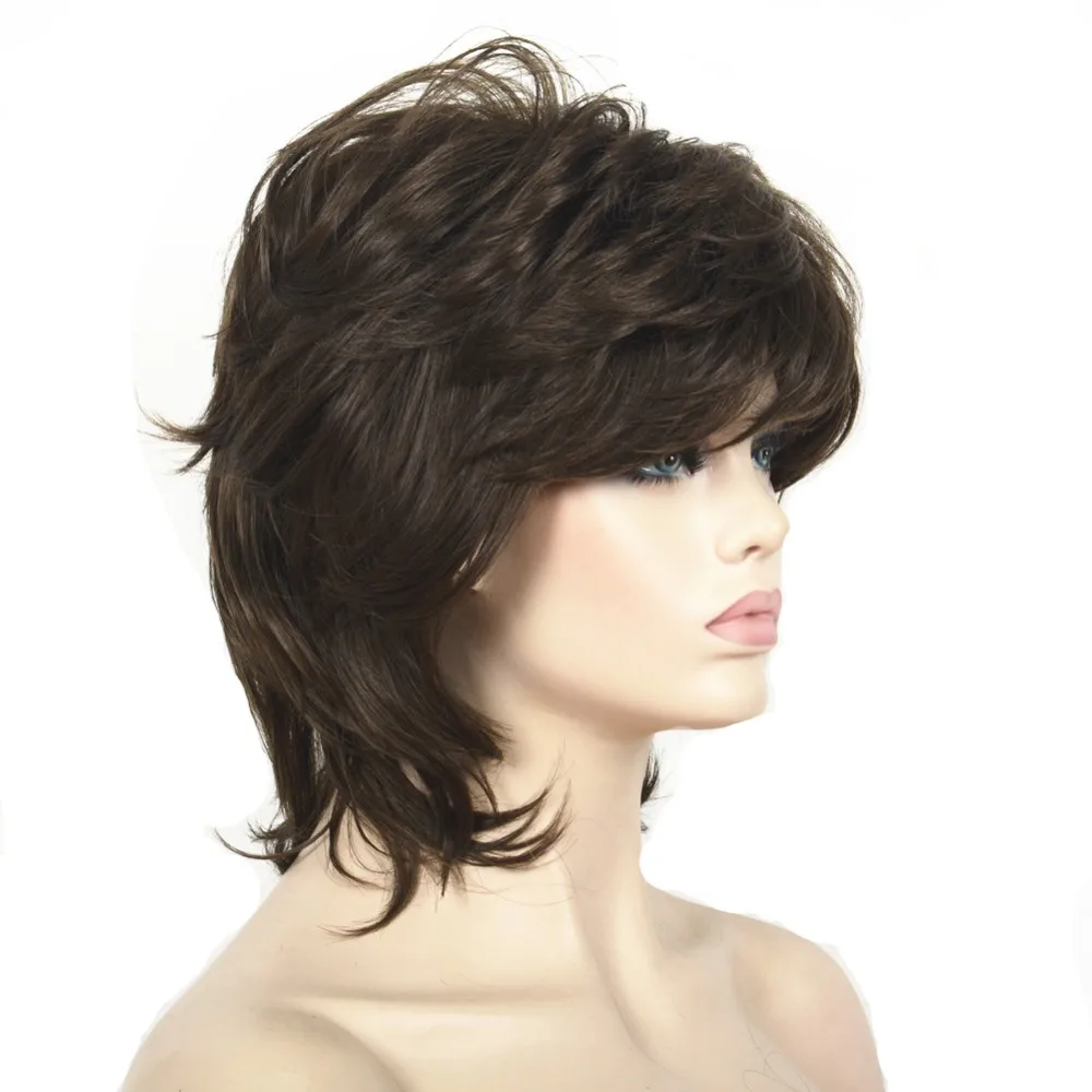 StrongBeauty женский синтетический парик короткие волосы черный/Блонд натуральные парики монолитным слоистых причесок