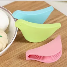 1 шт. силиконовый кухонный Органайзер с защитой от ожогов в форме птицы, изолированные зажимы для горшка, перчатки для микроволновой печи, зажим с горячей пластиной OK 0825