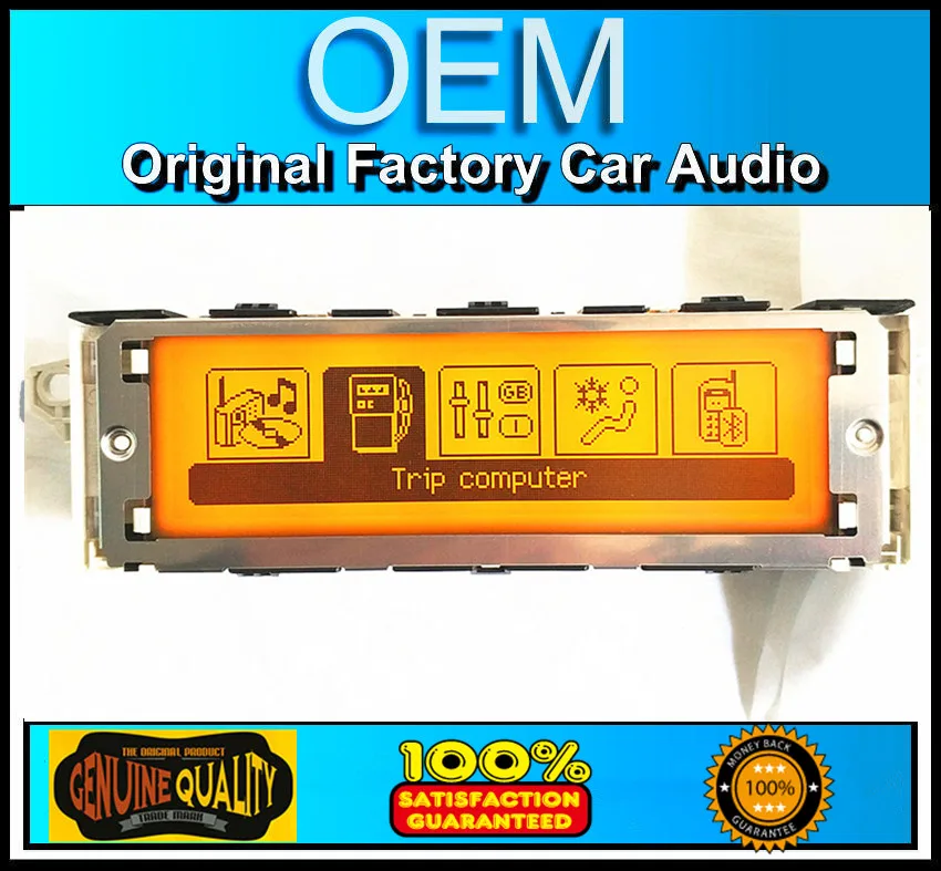 Оригинальный Желтый экран 5 меню USB флешка 12 контактов для Peugeot 307 207 408 citroen C4 C5