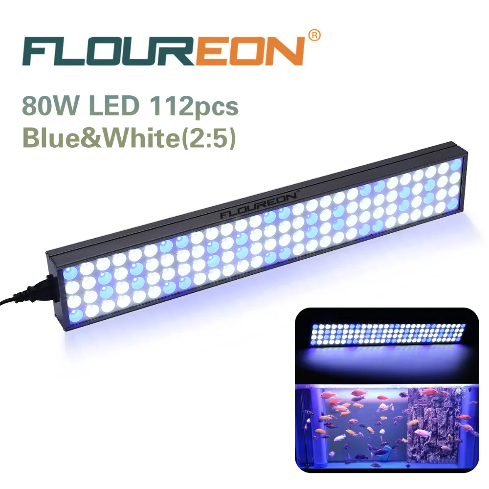 Buy Floureon 60W 25inch LED Aquarium Light&Fish Tank