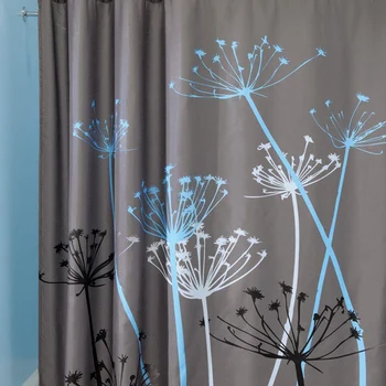 

Shower Curtains Hanging Waterproof Polyester Plant Printed Curtain Mildew Wear-resistant Bathroom Supplies Shower Curtain