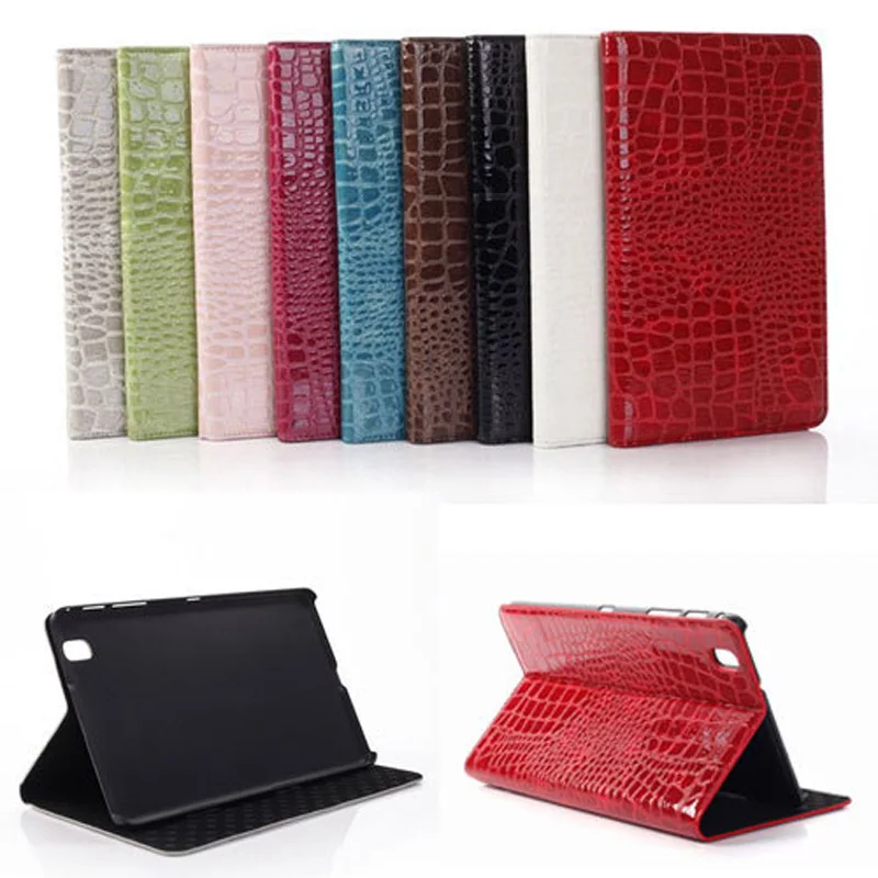 

For Samsung Galaxy Tab Pro 8.4 Cases Sparkle Crocodile Leather Tablet Cover for Samsung Galaxy Tab Pro 8.4 T320 T321 T325 Case