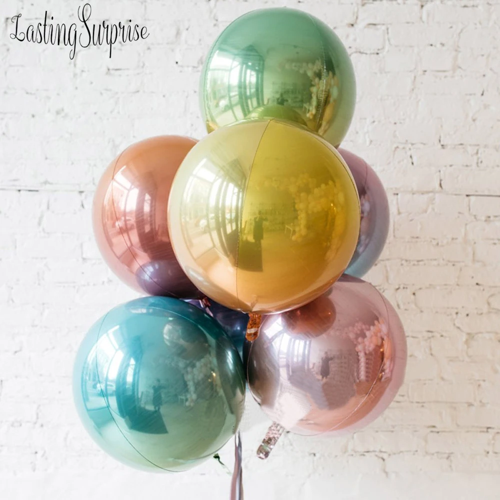 22 дюйма 4D диско Радужный шарик Iredescent воздушный шарик из фольги День рождения украшения для детских игрушек для свадьбы свадебные украшения