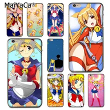 Lindo de dibujos animados Comics de Sailor Moon Luna Gato teléfono caso para iPhone 8 7 6 6S Plus X 5s 11pro 12promax 12mini SE 11promax XR XS cubierta