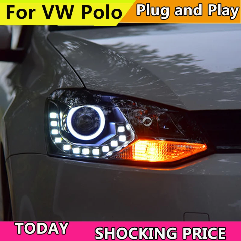 Car Head Lamp For VW Polo LED Headlight 2010 2016 Polo GTI headlights