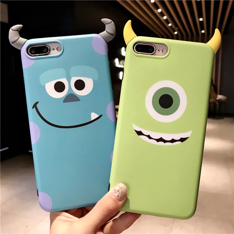 Для iPhone XS max XR X 3D милый Sullivan monsters чехол и пленка для экрана из закаленного стекла, Mr Q чехол для iPhone 8 8plus 7 7p 6S 6SP