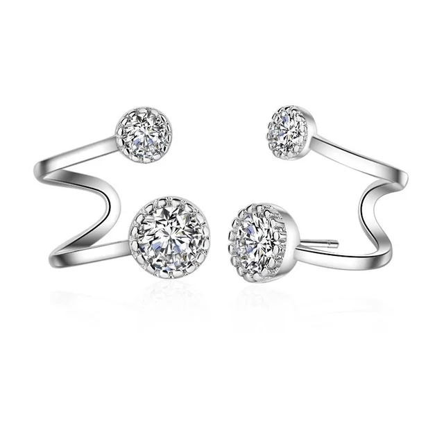 Vinnago 8mm Cubic Zirconia Stud Earrings Pierced Round Cut Cz Vinnago 8mm Cubic Zirconia Stud Earrings Pierced Round Cut Cz For Women Fashion 2018