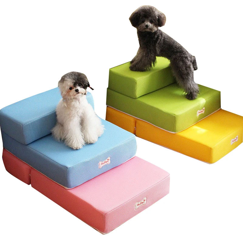 

HEYPET Detachable Pet Stairs Dog Cat Removable Puppy Dogs Bed Stairs 2 Steps Ladder Small Dog House for Puppy Cat Pet Stairs