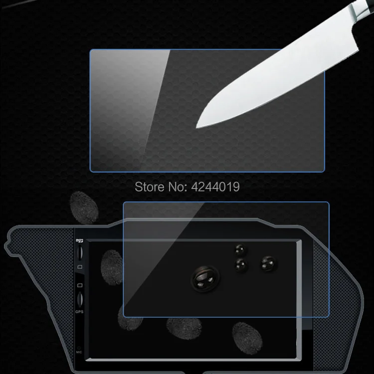 H9 анти-отпечатков пальцев gps Навигация экран протекторы стикер автомобиля DVD защитная пленка Закаленное стекло для Cadillac XT5