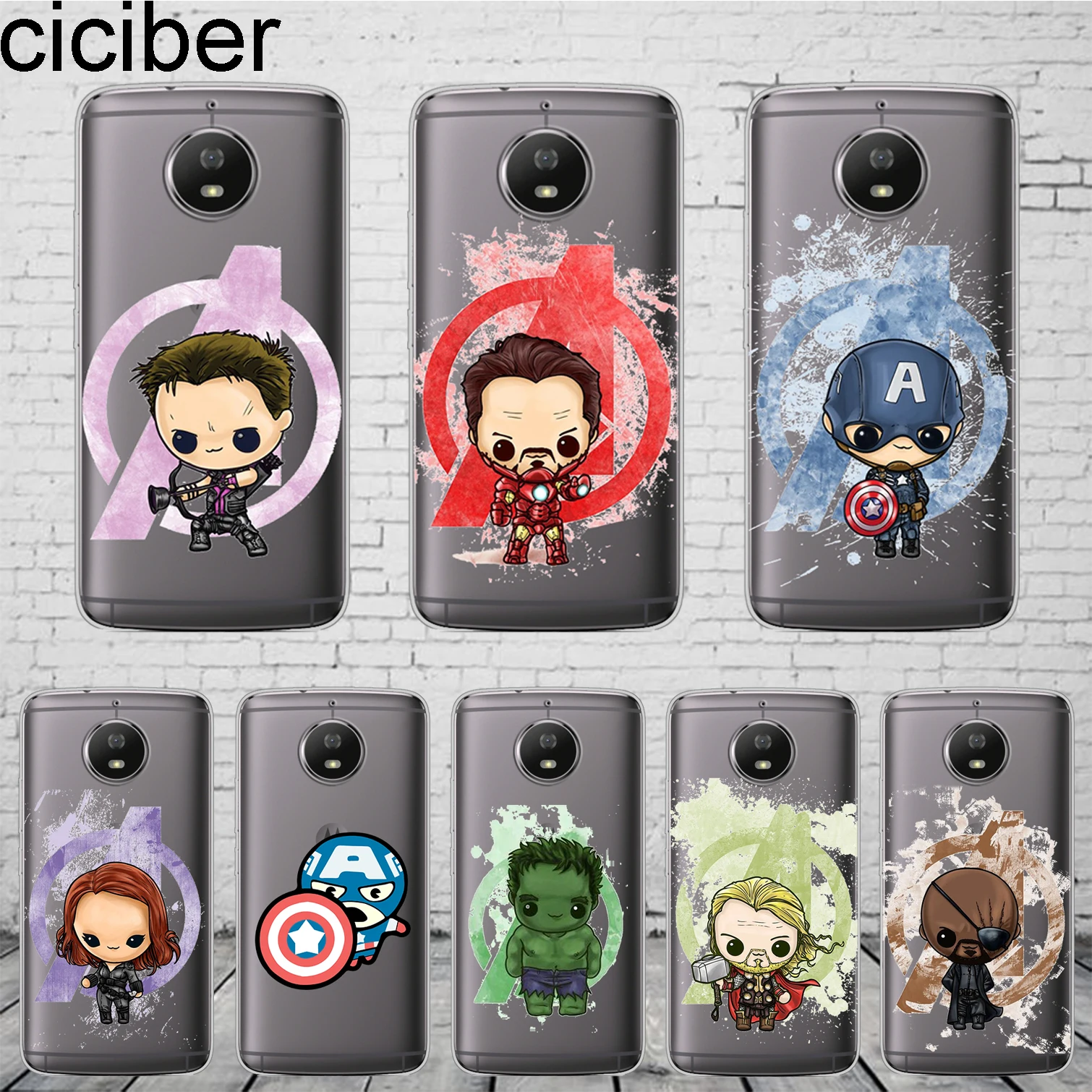 

ciciber DC Marvel Cover For Motorola Moto C Z2 Z3 ONE P30 G4 G5 G5S G6 E3 E4 E5 Play Plus Power X4 Phone Case Soft TPU Fundas
