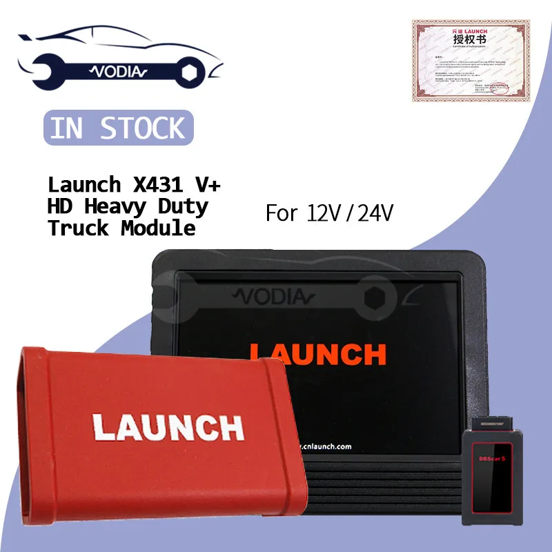 

LAUNCH X431V+ Pad 3 Diagnostic Scan Tool + X431 HD Heavy Duty Truck Module Box for 12V/24V Diesel Trucks Cars Full System Tool