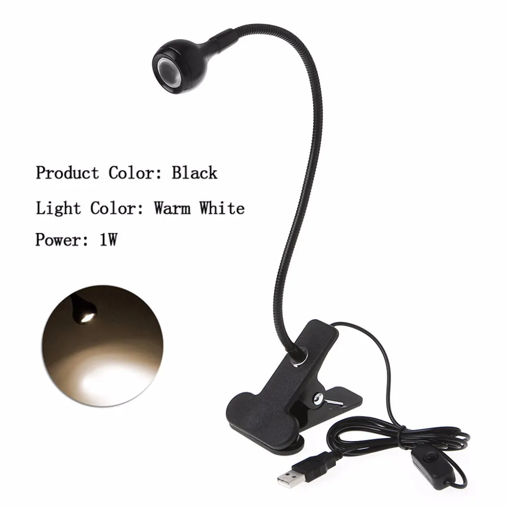 Светодиодная лампа для чтения лампа Лекция Европейский светодиодный LED Clip-on рядом с осветительная лампа кровать стол свет гибкая Новый 2019