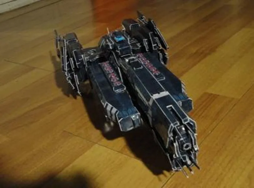 Высококачественный UNSC Halo Super warship Space Battleship 3D набор бумажных моделей|Картонные