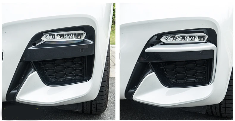 Подходит для BMW X3 G01 ABS Матовый передний противотуманный светильник крышка лампы для бровей век гарнир стримеры внешняя отделка противотуманная