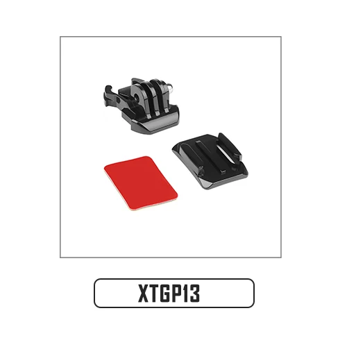 Съемка клейкая наклейка с быстросъемной пряжкой изогнутая поверхность Крепление на шлем для GoPro Hero 8 6 5 7 черный Sjcam Xiaomi Yi 4k камера - Цвет: XTGP13
