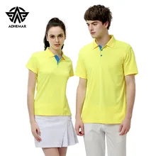 Adhemar Удобная теннисная рубашка для мужчин/женщин модная футболка для работы и отдыха быстросохнущая спортивная рубашка поло