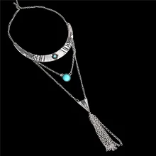 H: HYDE Collier Femme, многослойное ожерелье на цепочке, колье Colares Boho, винтажное массивное ожерелье, богемное ювелирное изделие для женщин