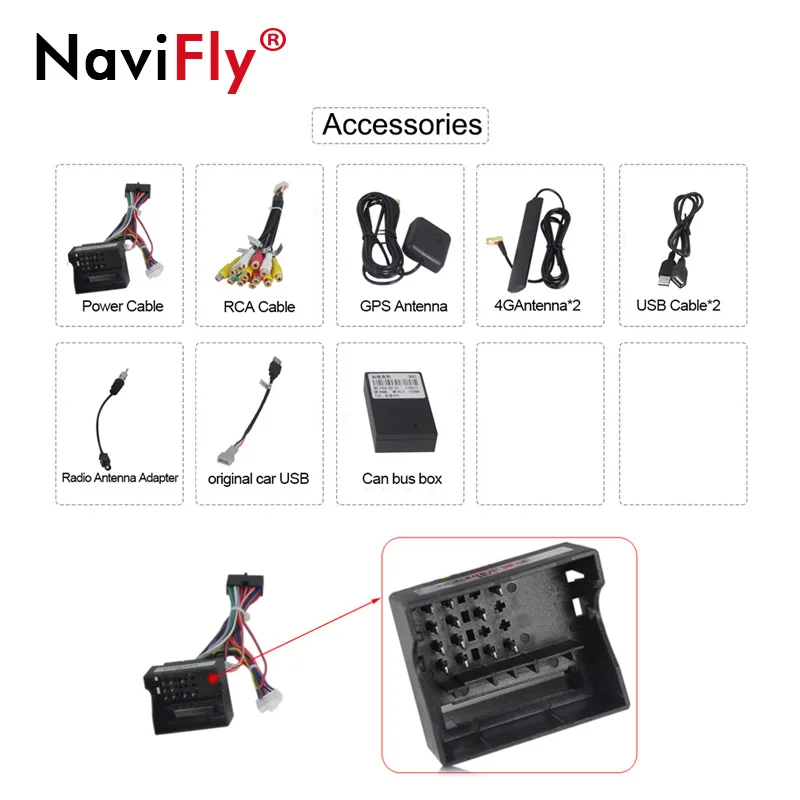 Cheap NaviFly Android 7.1 Car radio GPS Navigation For Peugeot 308 408 308SW Autoradio multimedia player 4G WIFI BT RDS MAP 4