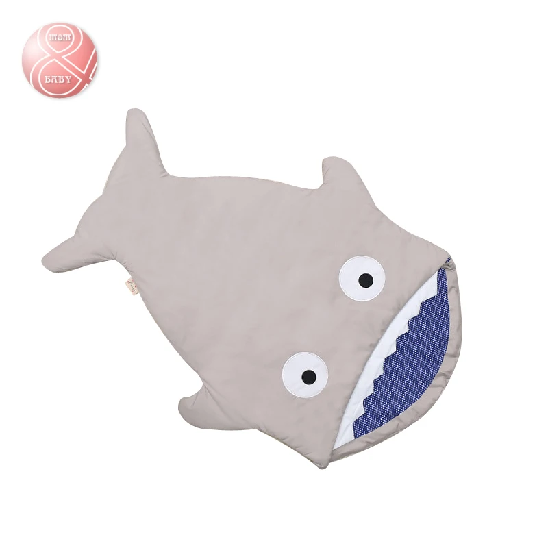 

Baby winter & autumn Multifunctional Sleeping Bag infant Cartoon shark sleepsacks Infant Hold Envelope Quilt stroller cushion
