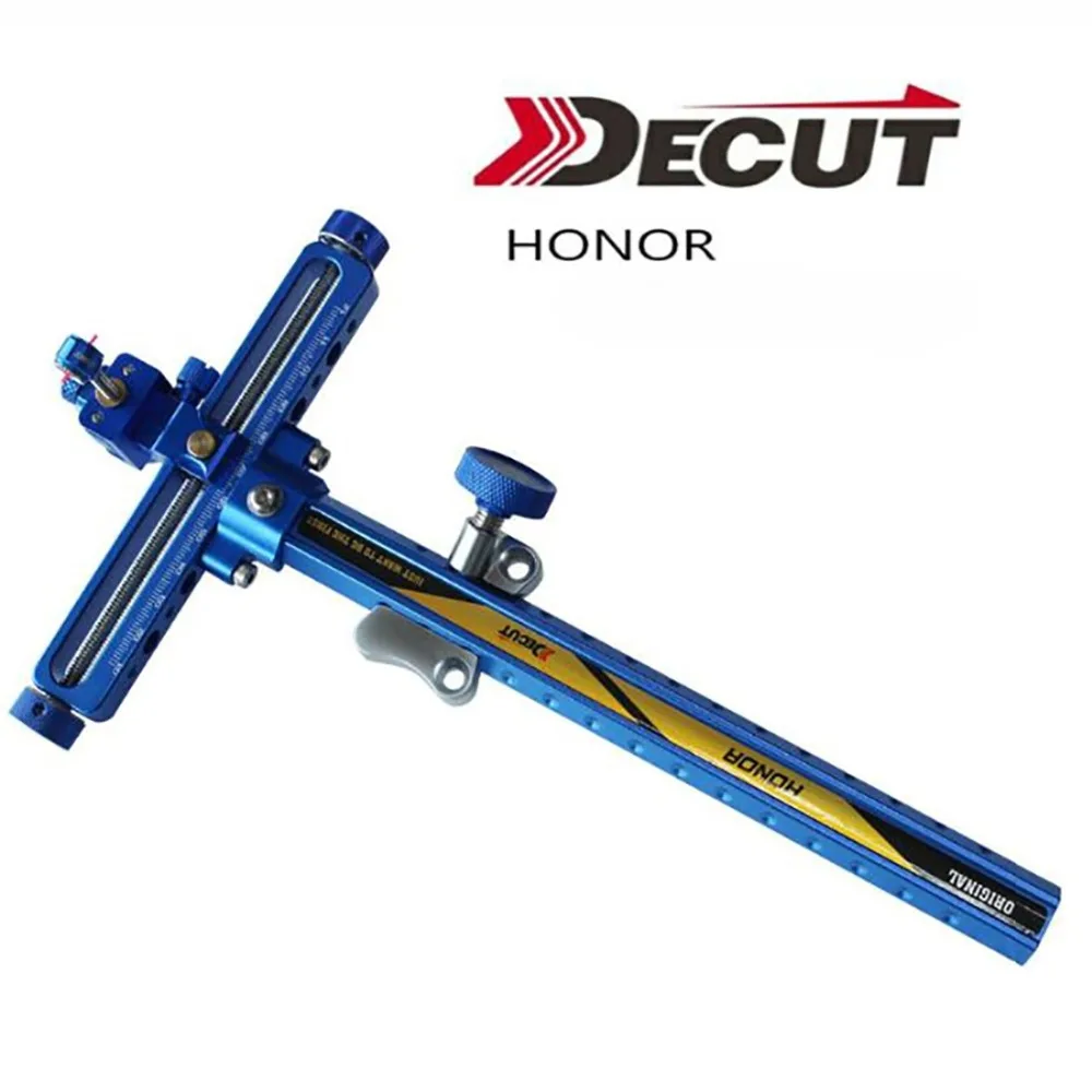 

DECUT 1 pin Recurve Bow Sight Aluminum Alloy Bow Sight Right Left Hand Aim Point Competition Athletic Long Arm Aiming