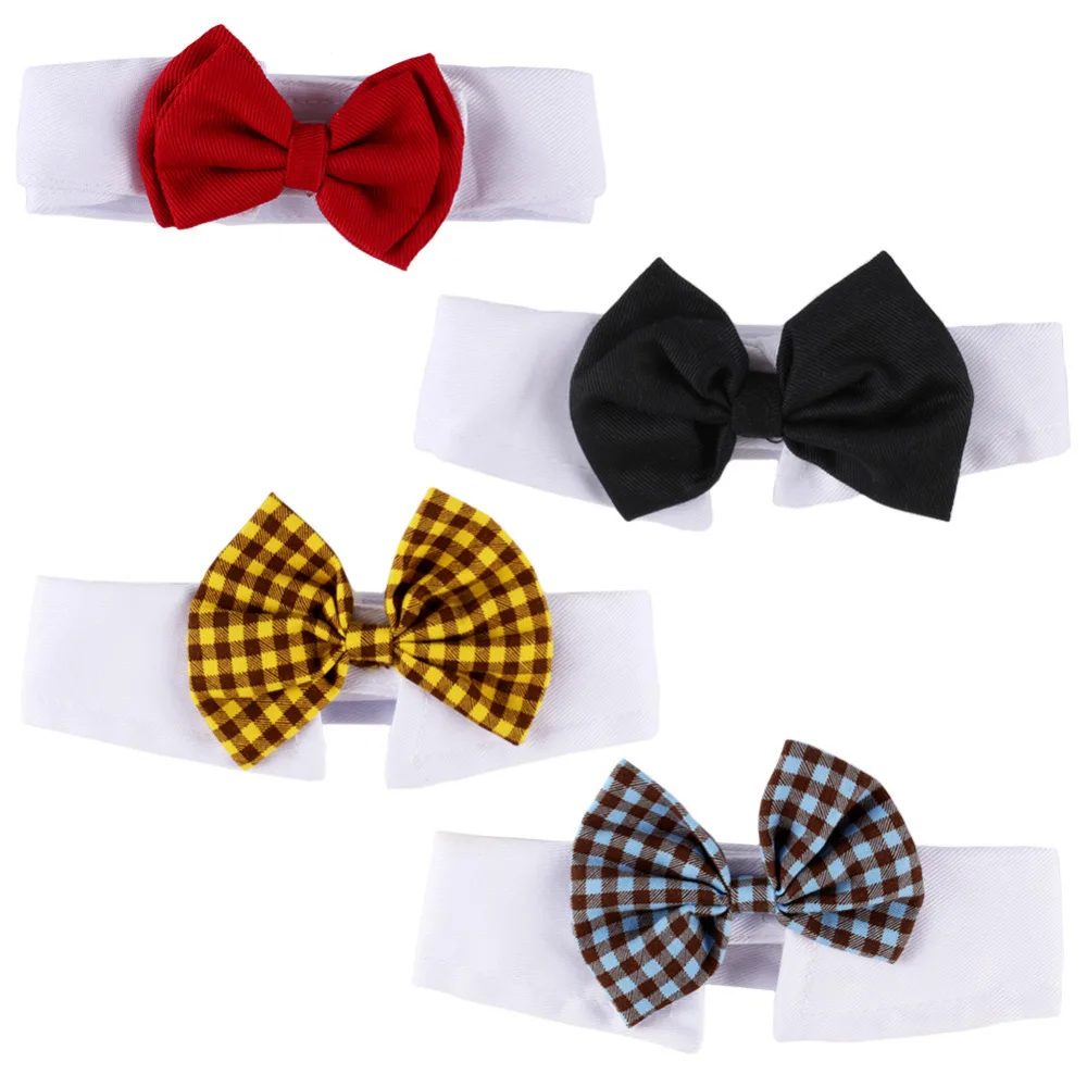 Adjustable Bow Tie Collar Dickie Bow Tie For Pet Dog Cat Pet Party