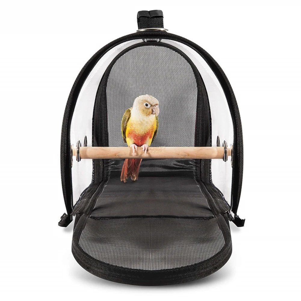 

Parrot Cage Outdoor Pet Supplies Practical PVC Breathable Handbag Travel Bird Carrier With Handle Portable Transparent