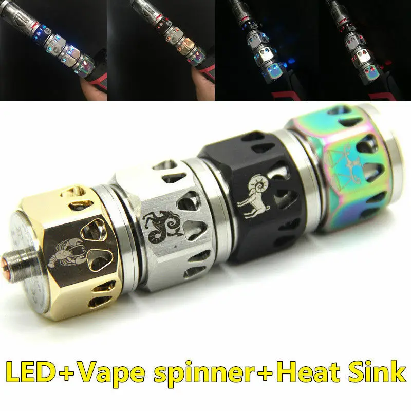 Светодиодная вспышка для Vape Спиннер игрушка фиджет теплоотвод СДВГ 3in1