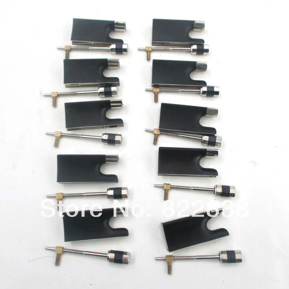 

10 PCS Fully Lined Ebony Violin bow part for 4/4 violin bow EB042