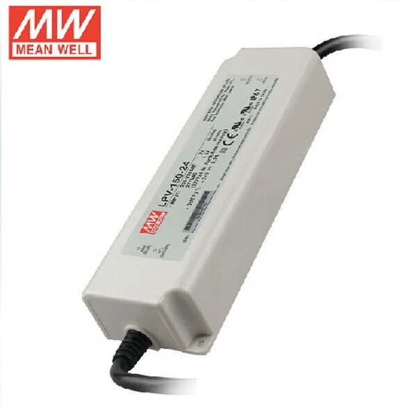 

Original 150W 24V IP67 Power Transformer Meanwell LPV-150-24 Power Supply Waterproof Lighting Voltage Transformer 100% Brand New