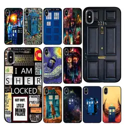 Doctor who Классический плакат черный ТПУ Роскошные Чехлы для Apple iPhone 5 5S SE 6 6s 7 8 Plus X XS Max XR