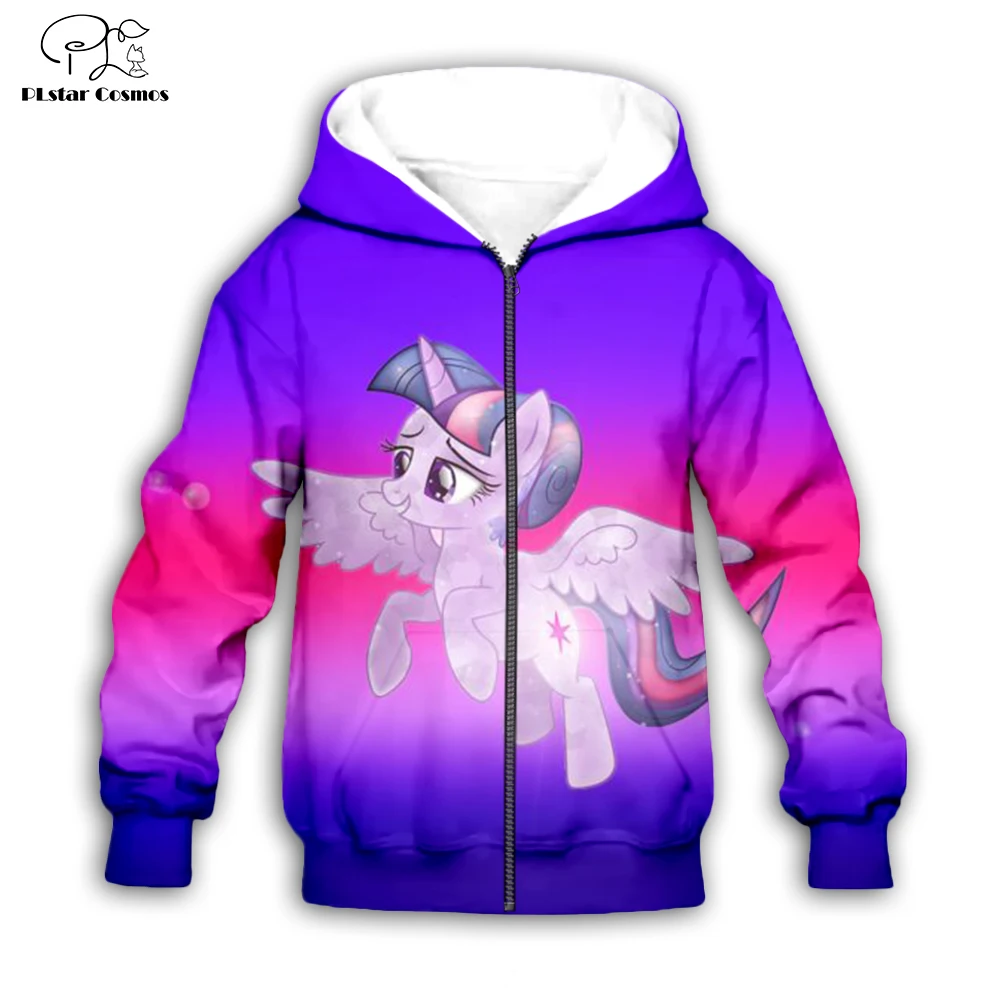 

Kids Clothes set New Spring Autumn My little horse 3d print Girls Coats Cute Hoodies Boys Children Outerwear Cartoon sweatshirt