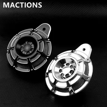 

Motorcycle Billet Horn Cover Kit Aluminum For Harley Cover Black Chrome For Harley Touring 1991- UP Big Twin