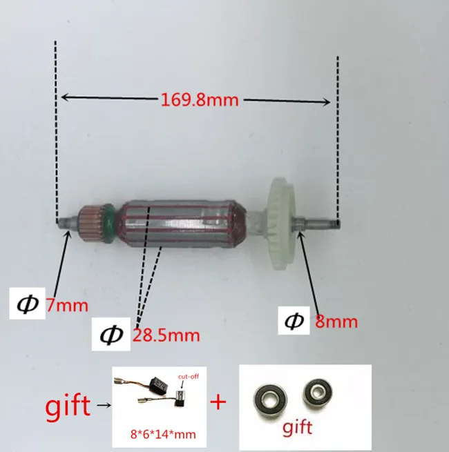 220-240V ротора двигатель арматура для Bosch GWS7-100 GWS7-125 GWS720 GWS720ET GWS7-100T GWS7-115 GWS7-115E GWS7-115ET GWS7-100ET