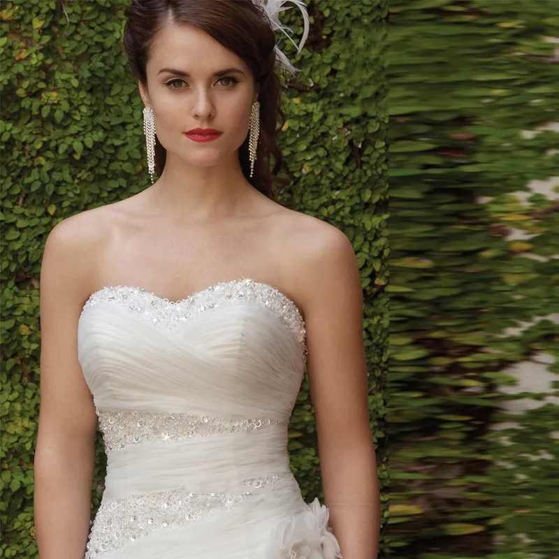 Robe-De-Mariage-2016-Ruffles-Ball-Gown-Wedding-Dresses-Beading-Sequins-Wedding-Bridal-Gowns-Sweetheart-Lace
