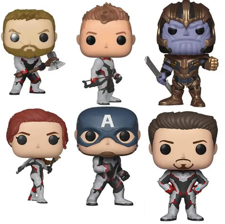 

FUNKO POP Original Marvel Avengers 4 Hulk Black Widow Raytheon 2019 Doll Action Figures Collectible Model Toy For Gift