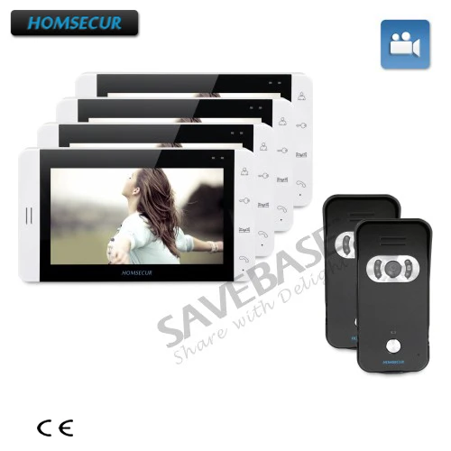 

HOMSECUR 7" Video Door Entry Security Intercom+Outdoor Monitoring+Dual-way Intercom for Apartment for Apartment