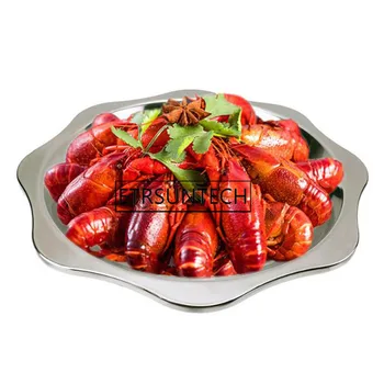 

30pcs Stainless Steel Octagonal Dinner Plate Cray Lobster Dish Tray Food Container Outdoor Camping Picnic Tableware