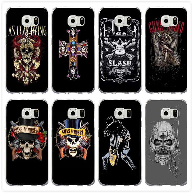 Guns N Roses Slash Skull Slim Soft Tpu Phone Case For Samsung