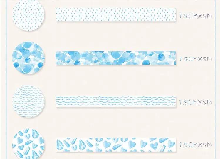 10 шт./кор. цветок Скрапбукинг Washi Тетрадь клейкой ленты бумажная перфолента довольно книжная этикетка Стикеры Gift Box Set