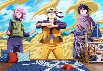 

[Self-Adhesive] 3D Naruto Cartoon 611 Japan Anime Wall Paper mural Wall Print Decal Wall Murals