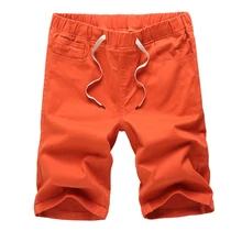 Повседневные Летние х/б мужские Шорты повседневные мужские шорты больших размеров 7x