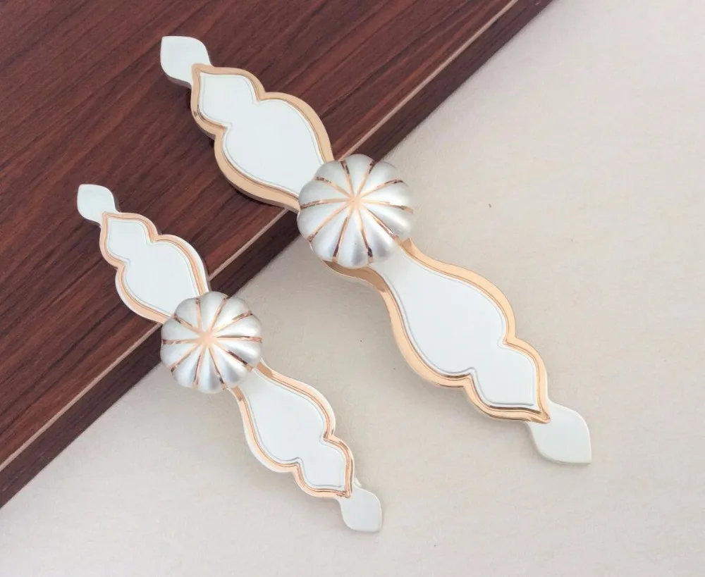 Дверная задняя панель pull из белого золота ручки для ящиков ручка комода