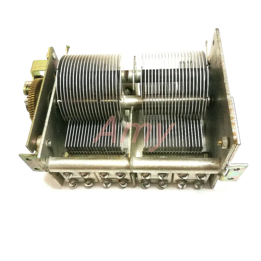 

Double disassemble variable capacitor with gearbox 26PF-810PF