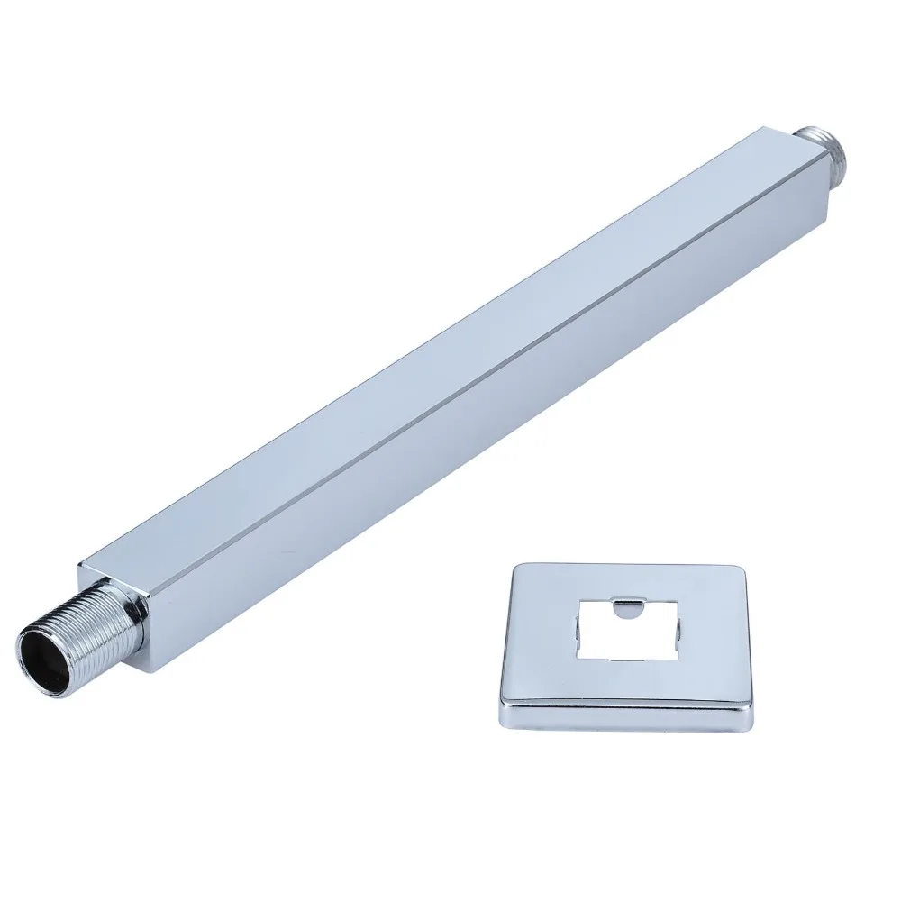 

Mayitr 34cm Bathroom Spray Nozzle Fixed Pipe Practical Shower Head Extension Arm For Rainfall Shower Heads Wall Mounted