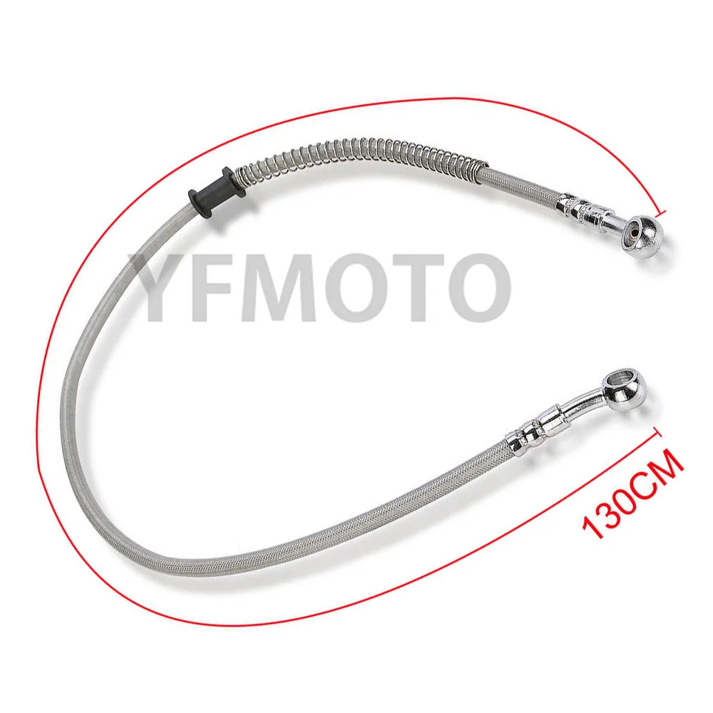 Buy 130CM Motorcycle Brake Oil Hose Line Banjo Fitting